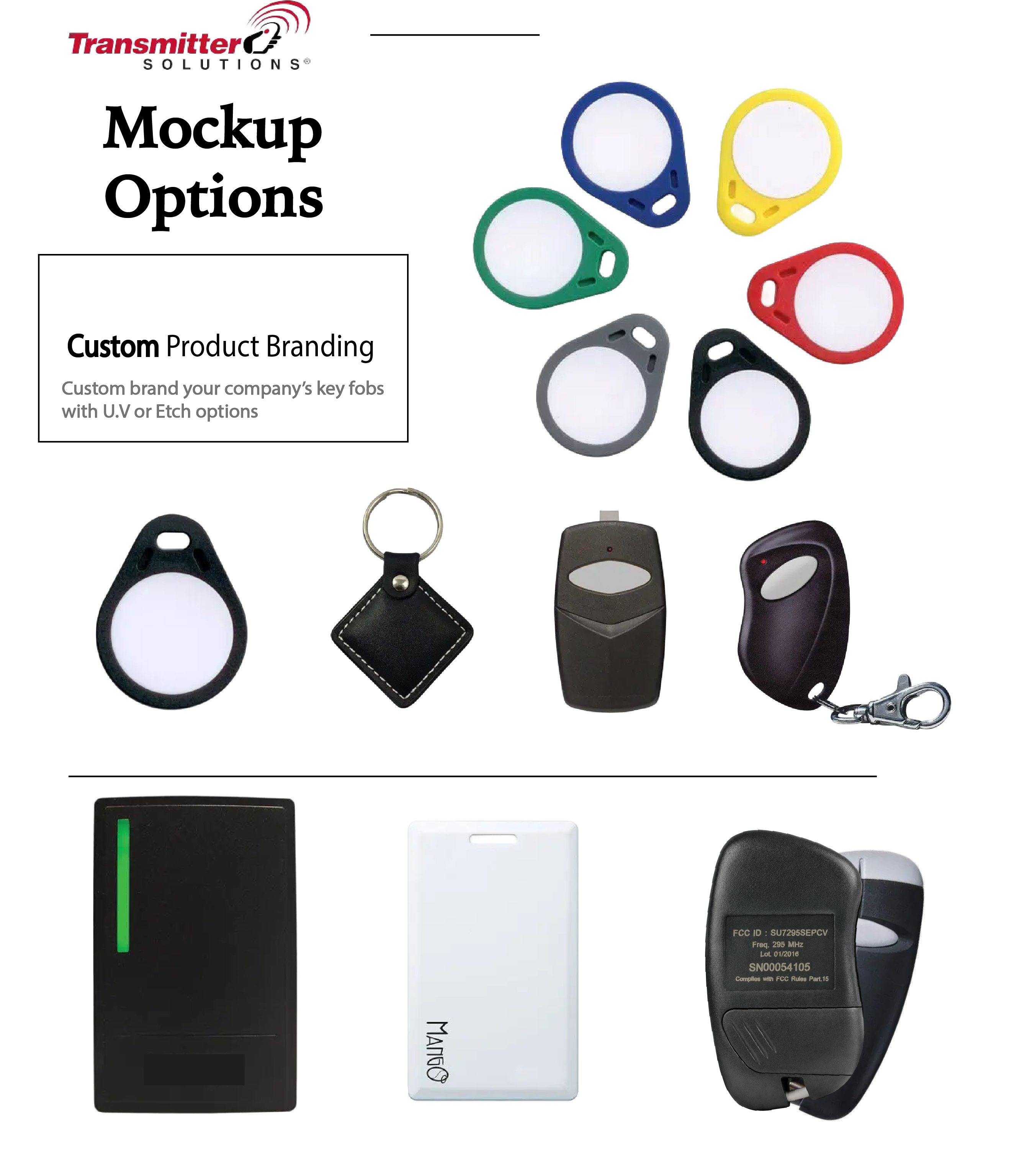 Custom product branding flyer