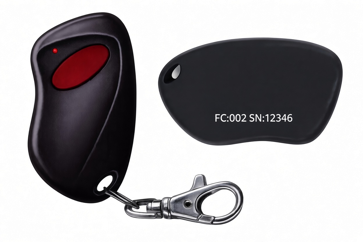 Transmitter front and back ready for custom branding
